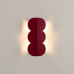 Kinkiet Biscuit burgund Thoro | Designerski kinkiet retro
