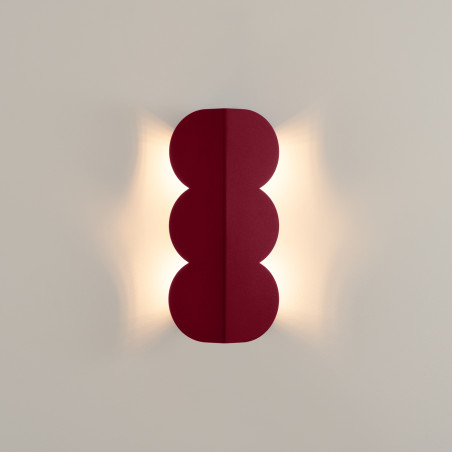 Kinkiet Biscuit burgund Thoro | Designerski kinkiet retro