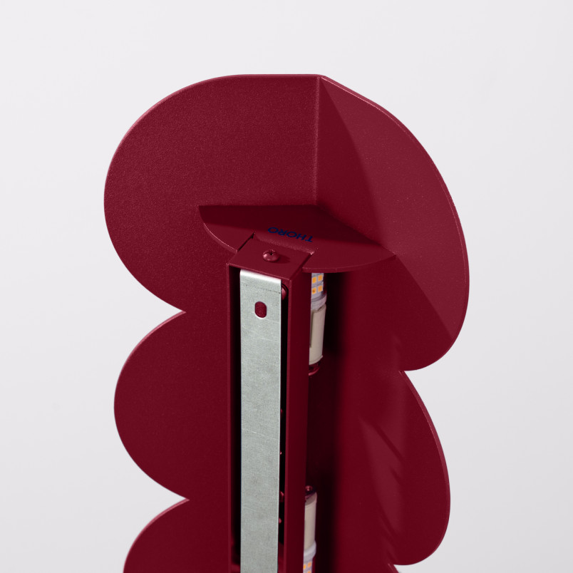 Kinkiet Biscuit burgund Thoro | Designerski kinkiet retro