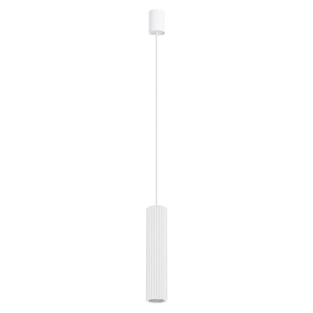 Lampa wisząca tuba biała LED Thoro Ivar - nowoczesny design