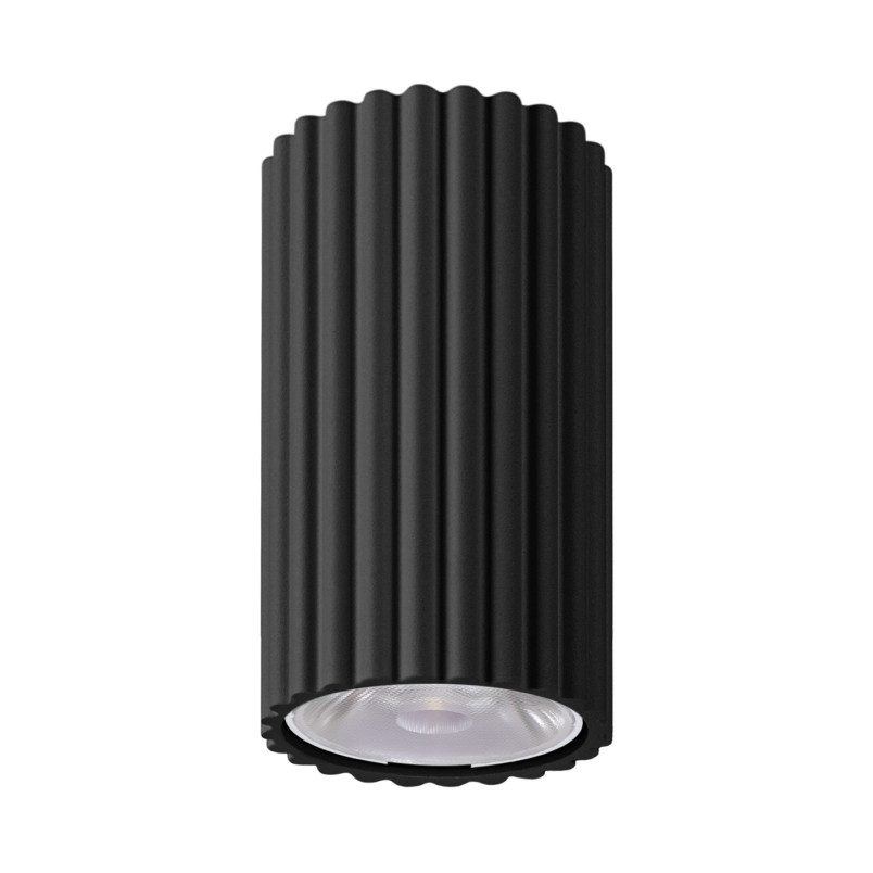 Plafon LED Ivar czarny Thoro | Downlight retro do salonu