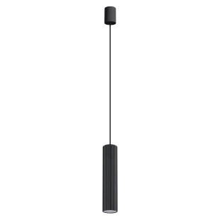 Lampa wisząca Thoro Ivar I - czarna tuba LED | Sklep z lampami