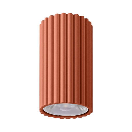 Plafon ryflowany Thoro Ivar ochra LED - Retro design