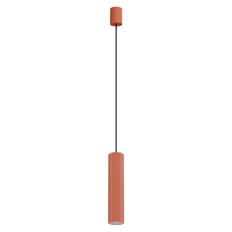 Lampa wisząca Thoro Ivar - Czerwona tuba LED | Kup teraz!