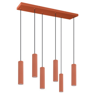 Lampa wisząca Thoro Ivar VI - Czerwona LED 80cm | Salon