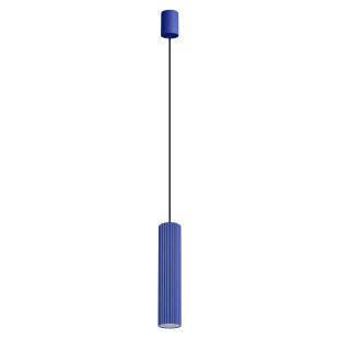Lampa wisząca Thoro Ivar | Niebieska, LED, Retro