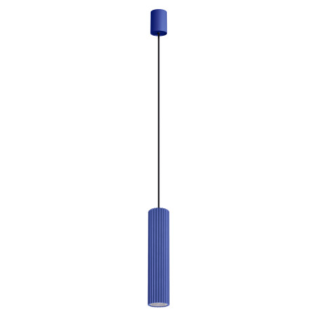 Lampa wisząca Thoro Ivar | Niebieska, LED, Retro