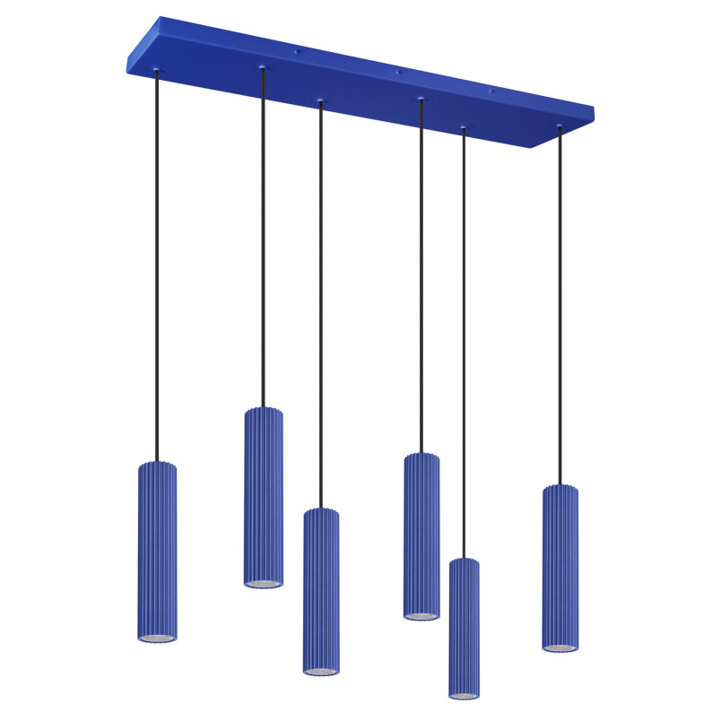 Lampa wisząca Thoro Ivar VI - niebieska LED | Sklep z lampami