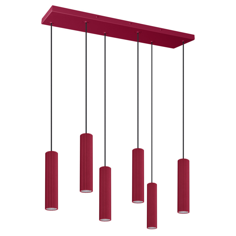Lampa wisząca Ivar VI Thoro | Czerwona, LED, 80cm - Kup Teraz!