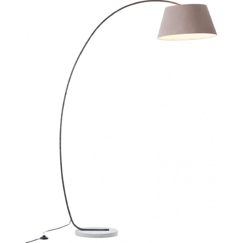 Lampa podłogowa Brok | Loftowa, Brązowo-Szara | Brilliant