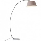 Lampa podłogowa Brok | Loftowa, Brązowo-Szara | Brilliant