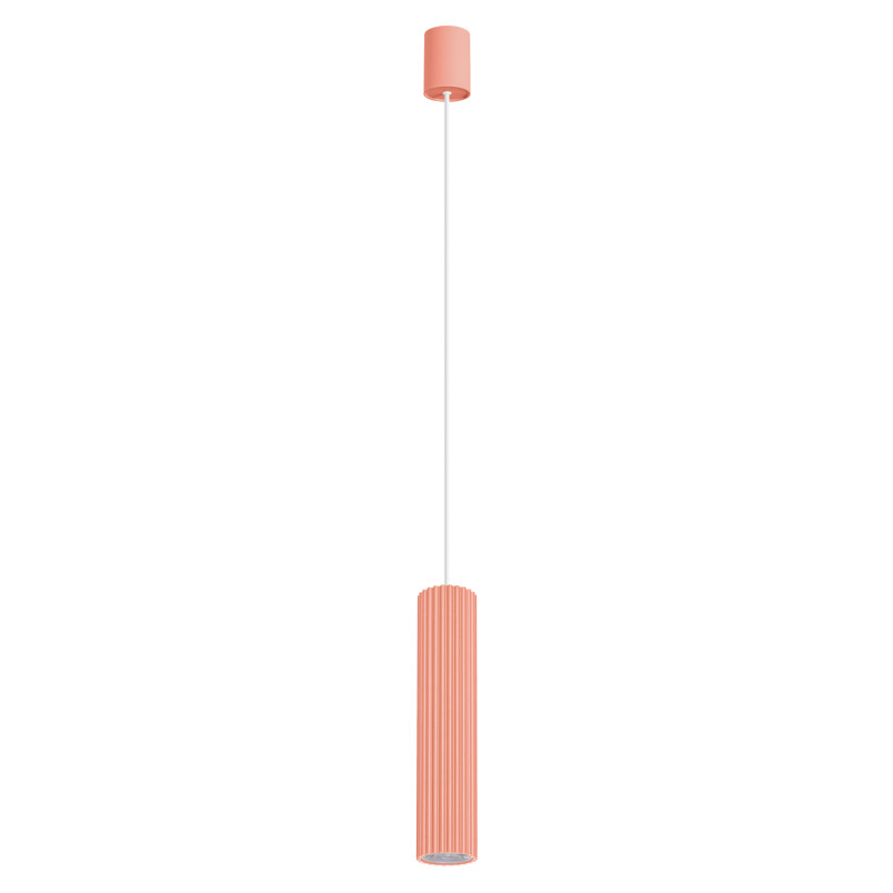 Lampa wisząca różowa Thoro Ivar - Retro design, LED 3000K