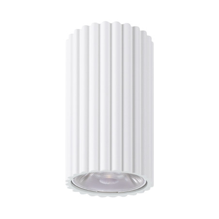 Plafon LED Ivar biały Thoro - Ryflowany, Retro, 4000K