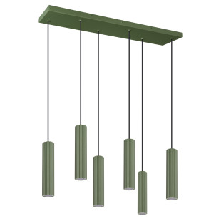 Lampa wisząca Thoro Ivar VI - zielona, LED, 80cm | Sklep z lampami