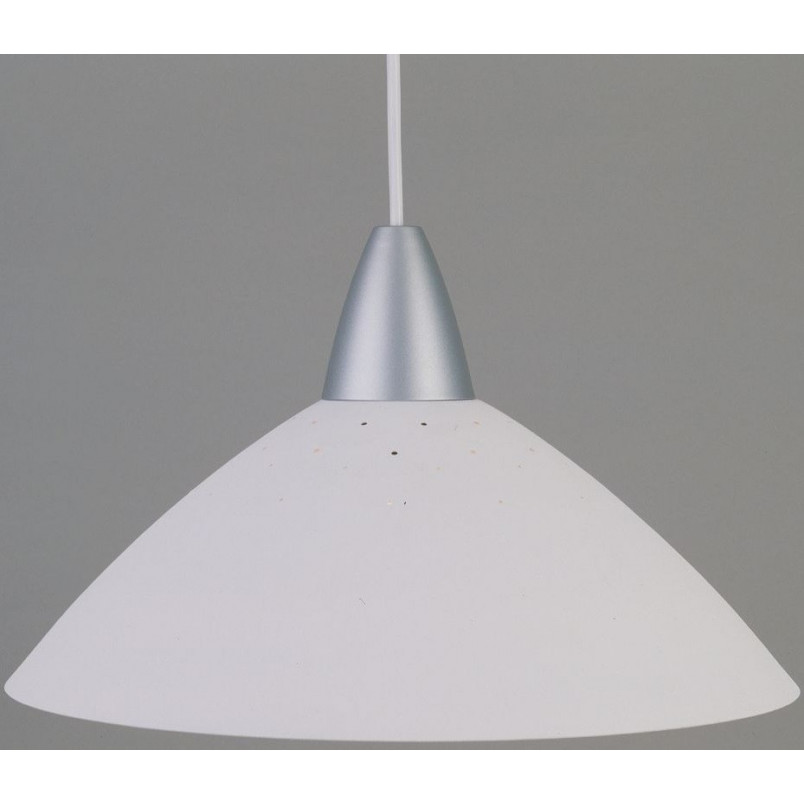 Lampa wisząca Logo biała Brilliant - Eleganckie oświetlenie