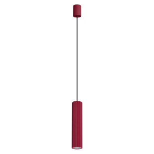Lampa wisząca Thoro Ivar - Czerwona, LED, Styl Retro