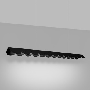 Lampa wisząca Biscuit czarna LED Thoro | Design i funkcjonalność