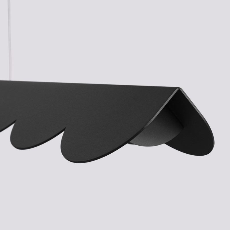 Lampa wisząca Biscuit czarna LED Thoro | Design i funkcjonalność