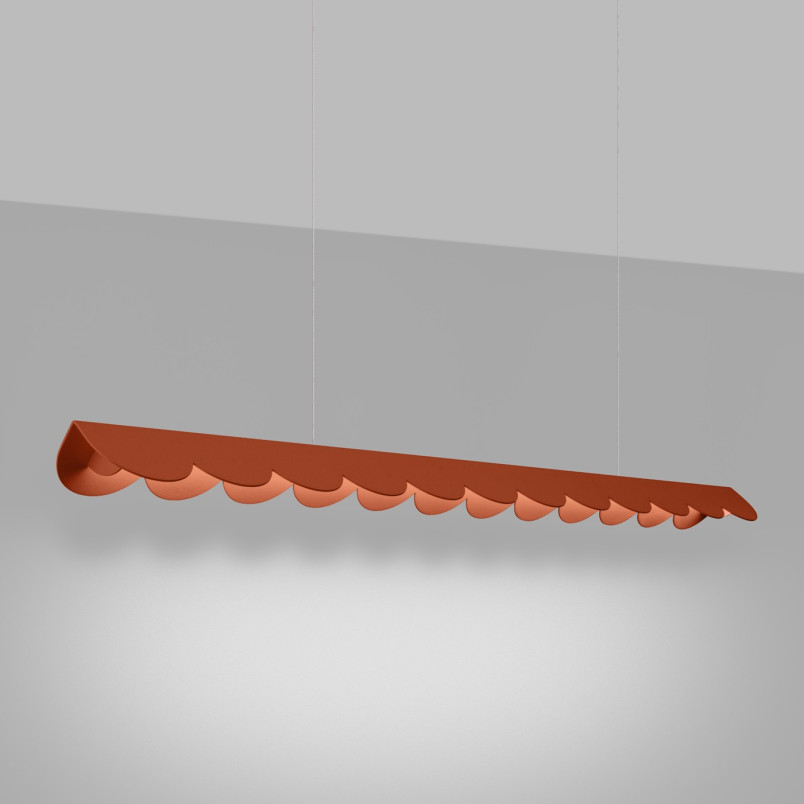 Lampa wisząca Biscuit Thoro - Czerwona, LED, 131cm | Sklep z Lampami