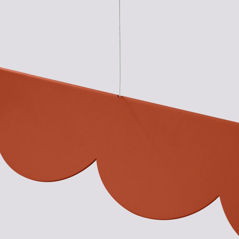 Lampa wisząca Biscuit Thoro - Czerwona, LED, 131cm | Sklep z Lampami