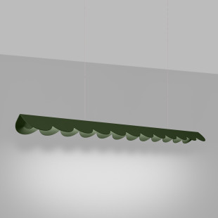 Lampa wisząca Biscuit zielona Thoro | Design i funkcjonalność