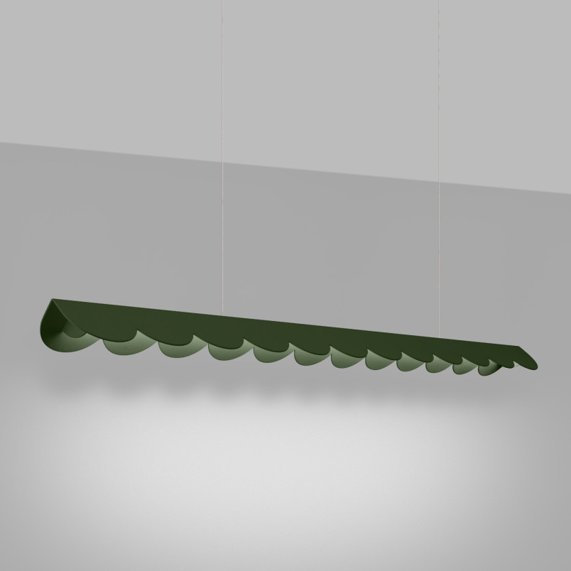 Lampa wisząca Biscuit zielona Thoro | Design i funkcjonalność