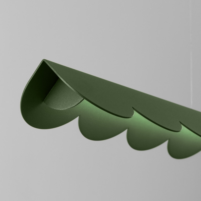 Lampa wisząca Biscuit zielona Thoro | Design i funkcjonalność