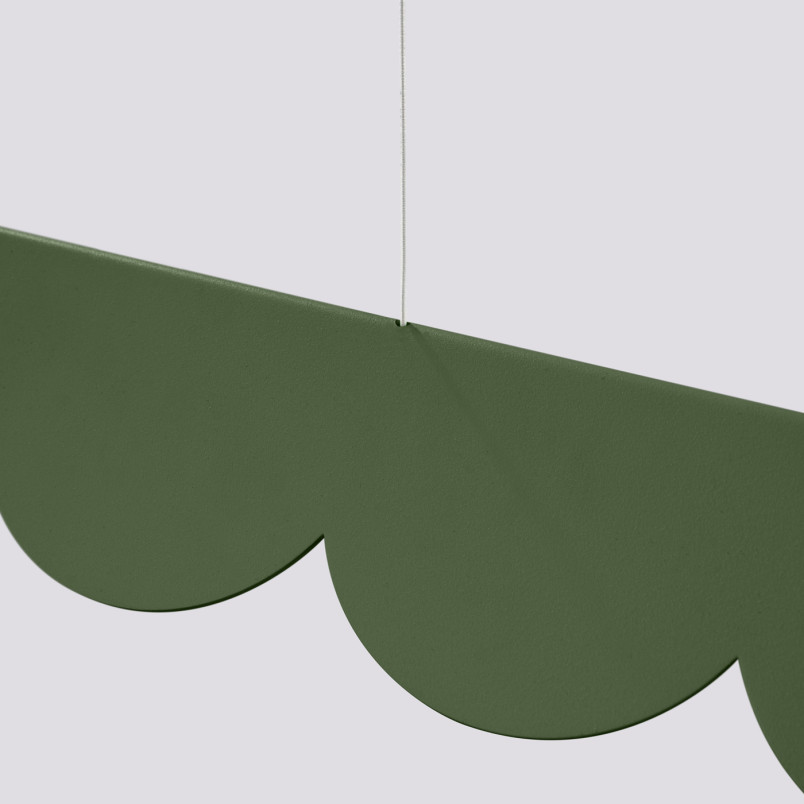Lampa wisząca Biscuit zielona Thoro | Design i funkcjonalność