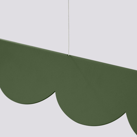 Lampa wisząca Biscuit zielona Thoro | Design i funkcjonalność