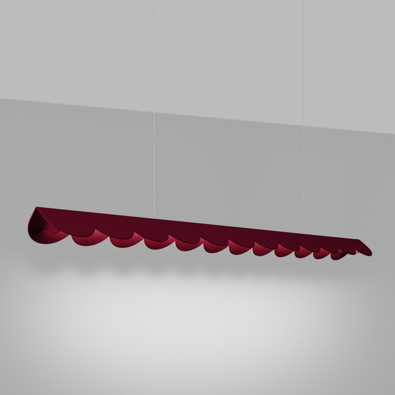 Lampa wisząca Biscuit czerwona Thoro | Design i funkcjonalność