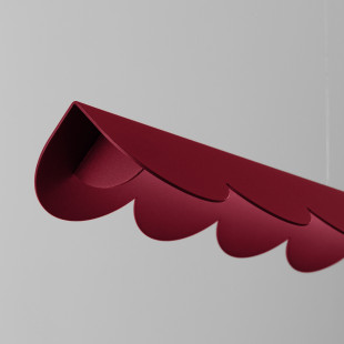Lampa wisząca Biscuit czerwona Thoro | Design i funkcjonalność