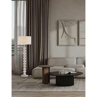 Lampa podłogowa Japandi MOCASHI | Biała, 155cm | Decolab24