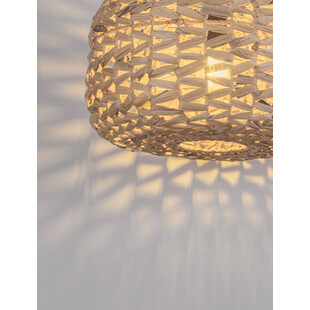 Lampa wisząca boho Nopn | Drewno, trawa morska | Decolab24