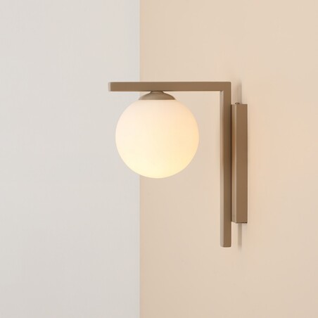 Kinkiet szklany kula Zac Beige - Aldex | Elegancki design