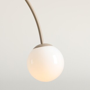 Lampa wisząca UNA Coral - 2 szkła, biały/beż | Aldex