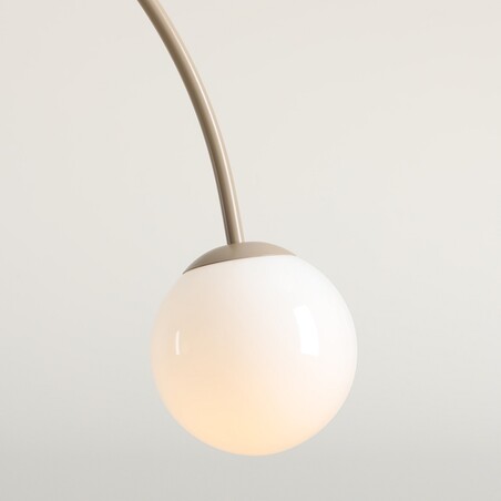 Lampa wisząca UNA Coral - 2 szkła, biały/beż | Aldex