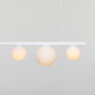 Lampa Garda V biała Aldex - Szklane kule, wisząca E27