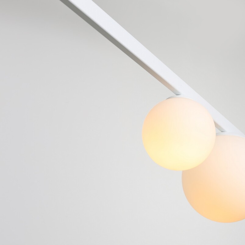 Lampa Garda IV biała Aldex | Wisząca, szkło, E27 - Kup teraz!