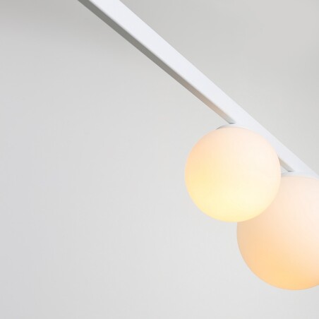Lampa Garda IV biała Aldex | Wisząca, szkło, E27 - Kup teraz!