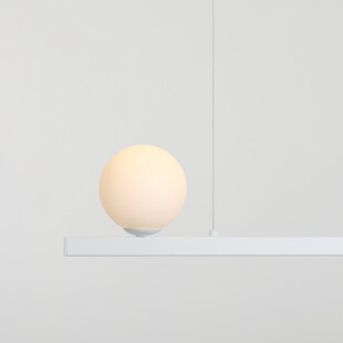 Lampa Garda IV biała Aldex | Wisząca, szkło, E27 - Kup teraz!