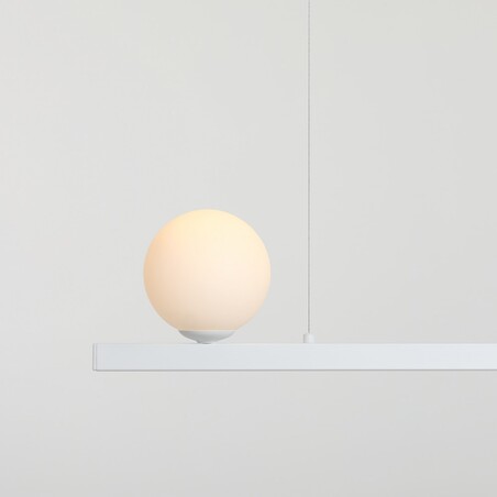 Lampa Garda IV biała Aldex | Wisząca, szkło, E27 - Kup teraz!