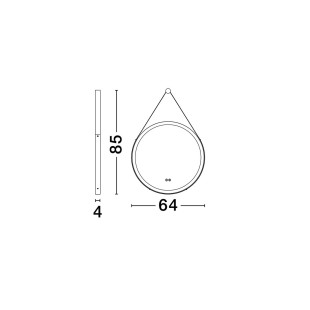 Lustro łazienkowe Mirse LED 64cm - Decolab24