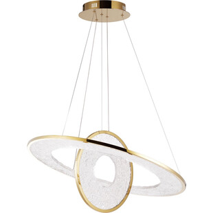 Lampa wisząca glamour Alexia LED - MaxLight | 74cm, Złota