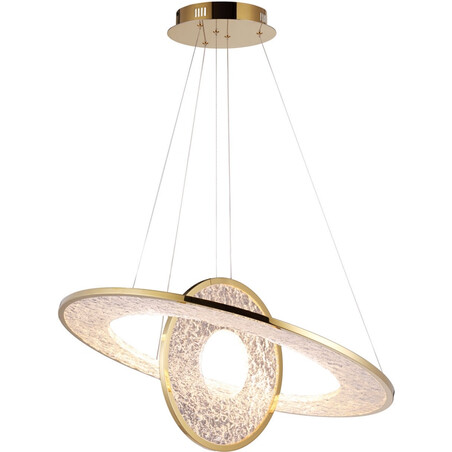Lampa wisząca glamour Alexia LED - MaxLight | 74cm, Złota