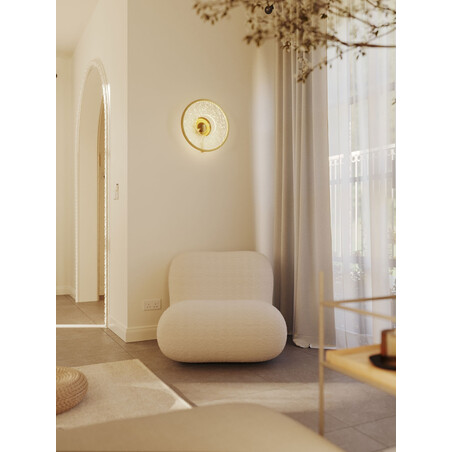 Kinkiet Alexia LED złoty 40cm - MaxLight | Oświetlenie glamour