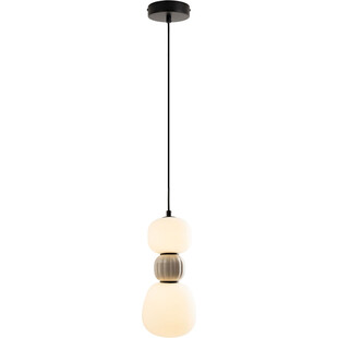 Lampa wisząca LED Modern MaxLight - Szkło Opal / Szary