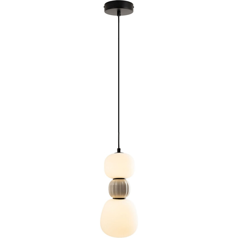 Lampa wisząca LED Modern MaxLight - Szkło Opal / Szary