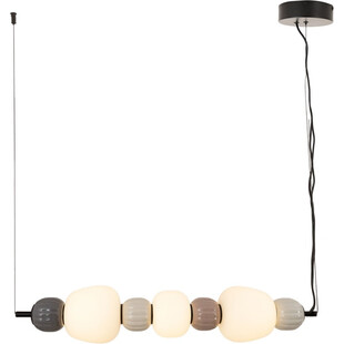 Lampa wisząca LED MaxLight - Szklana, podłużna, 73cm - Sklep z lampami