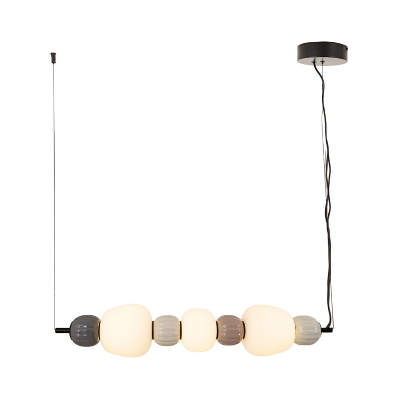 Lampa wisząca LED MaxLight - Szklana, podłużna, 73cm - Sklep z lampami