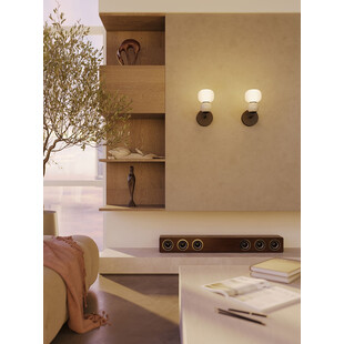 Kinkiet Modern LED MaxLight - Szkło, Opal / Jasny Szary